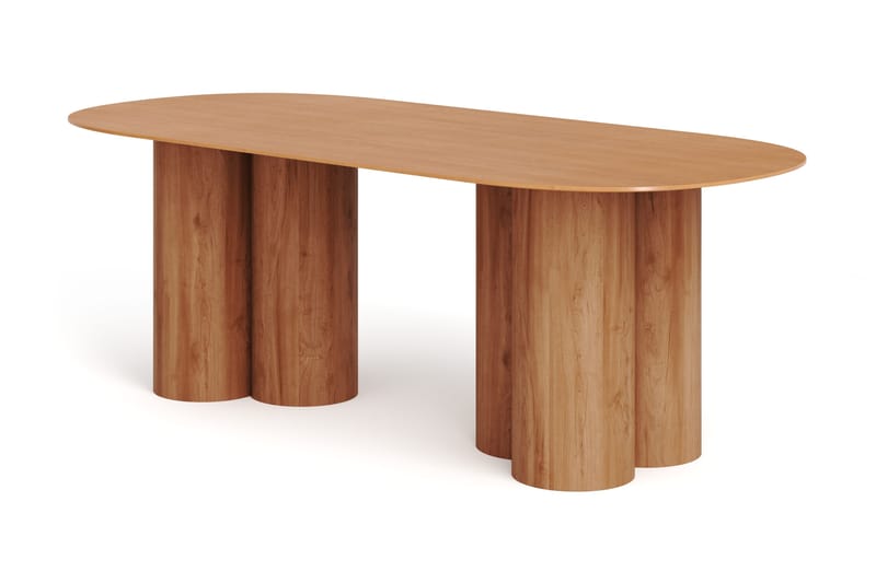 Juno Spisebord Oval 220×100 cm Finér, Eg