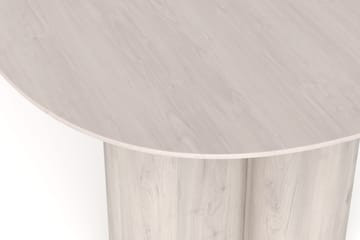 Juno Spisebord Oval 220×100 cm Finér - Hvidbejdset eg - Møbler - Borde - Spisebord og køkkenbord