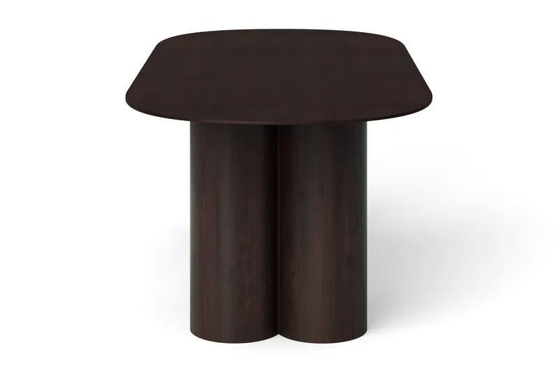 Juno Spisebord Oval 220×100 cm Finér - Røget eg - Møbler - Borde - Spisebord og køkkenbord