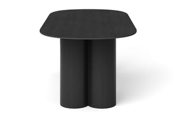 Juno Spisebord Oval 220×100 cm Finér - Sortbejdset eg - Møbler - Borde - Spisebord og køkkenbord