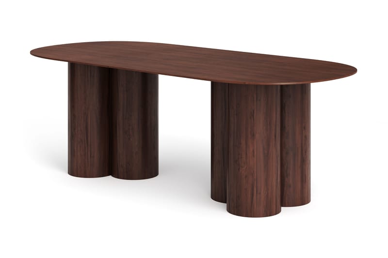 Juno Spisebord Oval 220×100 cm Finér, Valnød