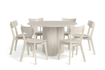 130 cm - Hvidbejdset eg