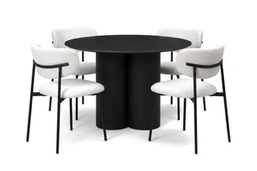 110 cm - Sortbejdset eg