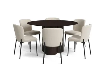 130 cm - Hvidbejdset eg
