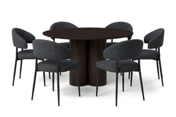 130 cm - Sortbejdset eg