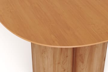 Juno Stort Ovalt Spisebord 220x100 cm med Træ- og Egetræsudseende - Natur - Møbler - Borde - Spisebord og køkkenbord