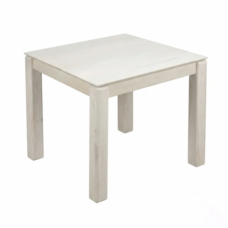Jununa Spisebord 80 cm, Let hvidpigmenteret