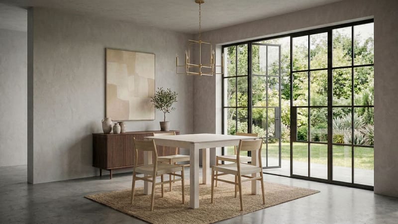 Jununa Spisebord 80 cm - Let hvidpigmenteret - Møbler - Borde - Spisebord og køkkenbord