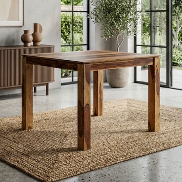 Jununa Spisebord 80 cm - Varm brun med naturlig åretegning - Møbler - Borde - Spisebord og køkkenbord