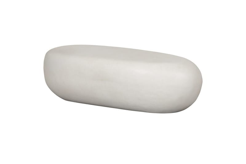 Kaffebord Småsten, Hvid, 28x100x43 cm