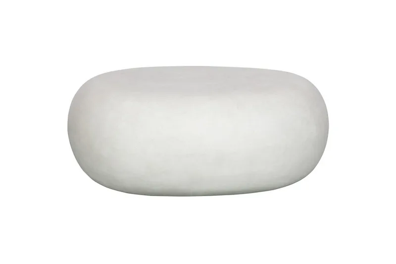 Kaffebord Småsten, Hvid, 31x65x49 cm