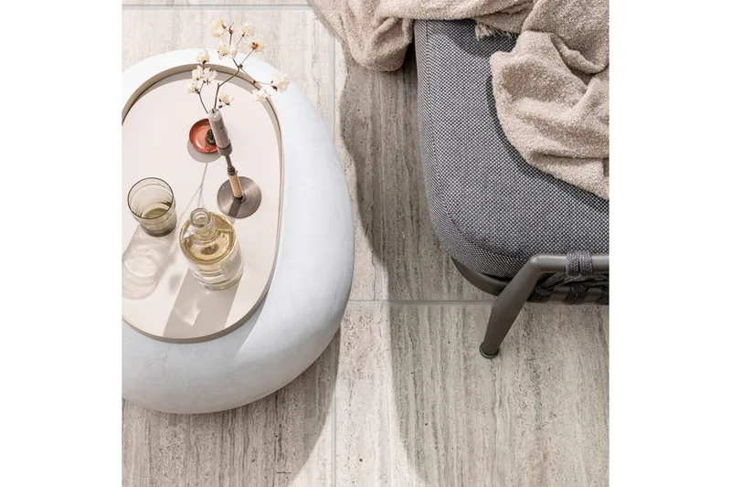 Kaffebord Småsten - Hvid, 31x65x49 cm - Møbler - Borde - Sofabord