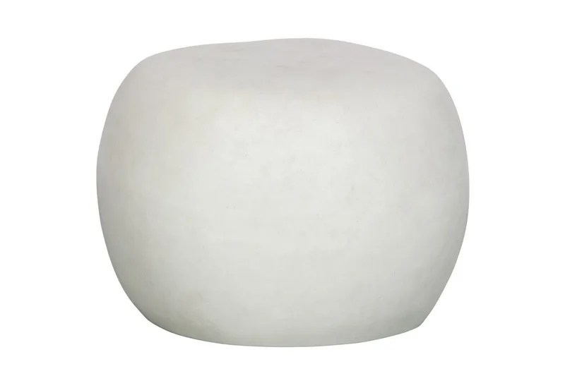 Kaffebord Småsten, Hvid, 35x50x50 cm