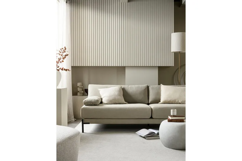 Kaffebord Småsten - Hvid, 35x50x50 cm - Møbler - Borde - Sofabord