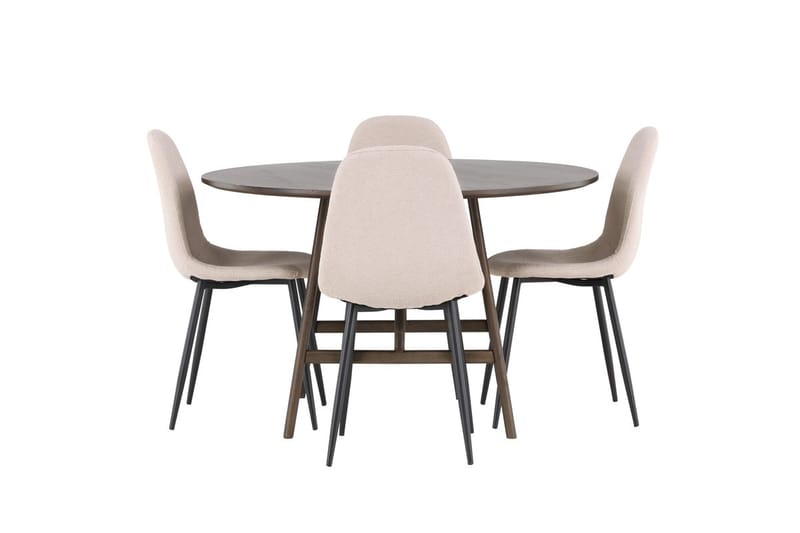 Kaseidon spisebord 100 cm med 4 Polar spisestole