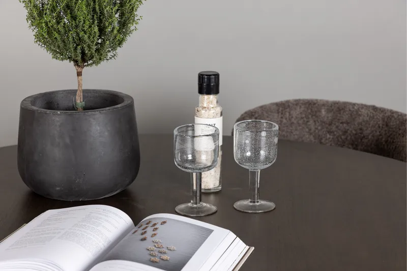 Kaseidon Spisebordssæt 100 cm Rund med 4 Modesto Stole - Svart - Møbler - Borde - Spisebordssæt