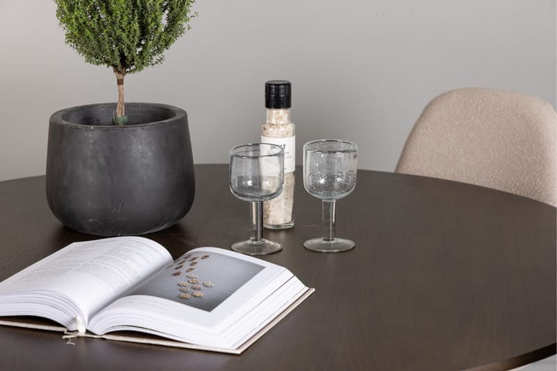 Kaseidon Spisebordssæt 100 cm Rund med 4 Polar Stole - Beige - Møbler - Borde - Spisebordssæt