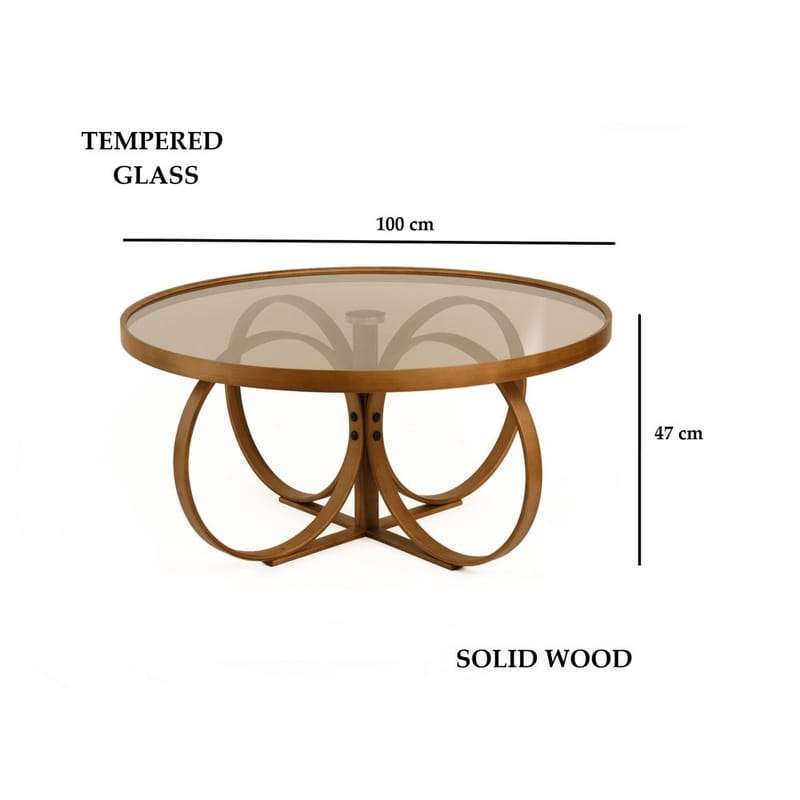 Kashiwa Sofabord 100 cm - Mørkebrun - Møbler - Borde - Sofabord