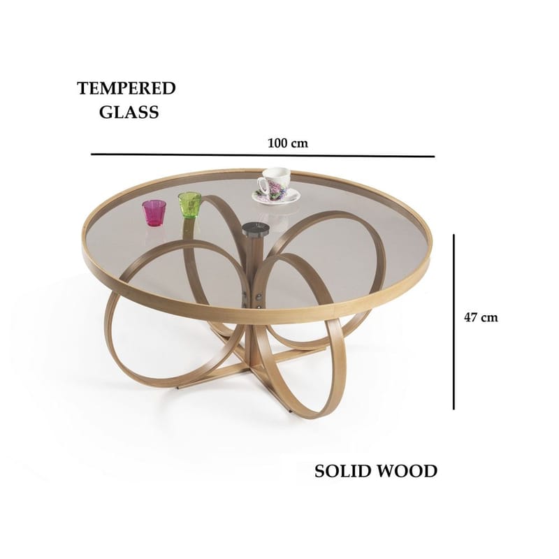 Kashiwa Sofabord 100 cm - Natur - Møbler - Borde - Sofabord