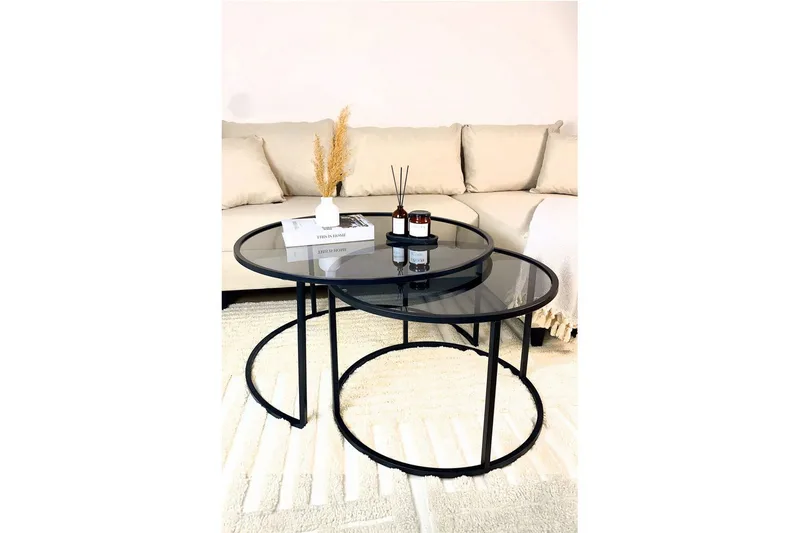 Kashiwa Sofabord 80 cm - Sort - Møbler - Borde - Sofabord