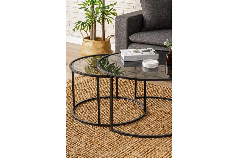 Kashiwa Sofabord 80 cm - Sort - Møbler - Borde - Sofabord