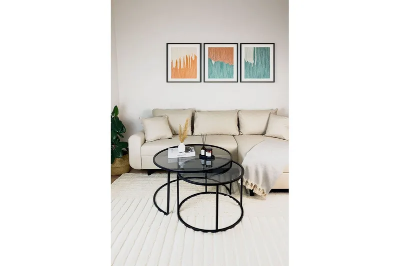 Kashiwa Sofabord 80 cm - Sort - Møbler - Borde - Sofabord