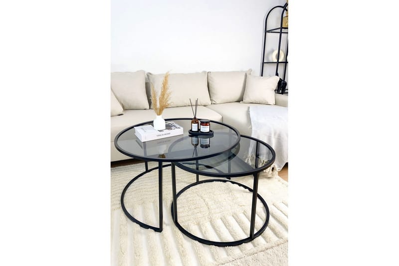 Kashiwa Sofabord 80 cm - Sort - Møbler - Borde - Sofabord