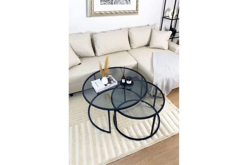 Kashiwa Sofabord 80 cm - Sort - Møbler - Borde - Sofabord