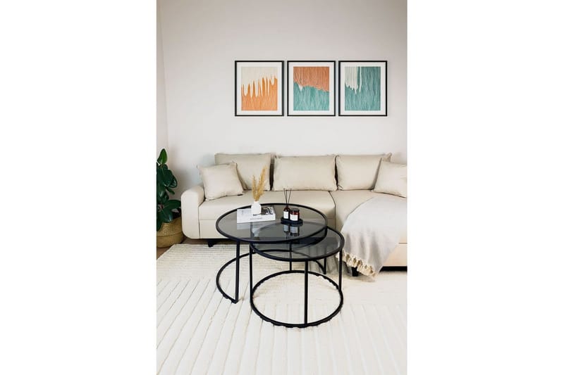 Kashiwa Sofabord 80 cm - Sort - Møbler - Borde - Sofabord