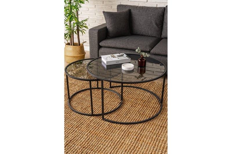 Kashiwa Sofabord 80 cm - Sort - Møbler - Borde - Sofabord