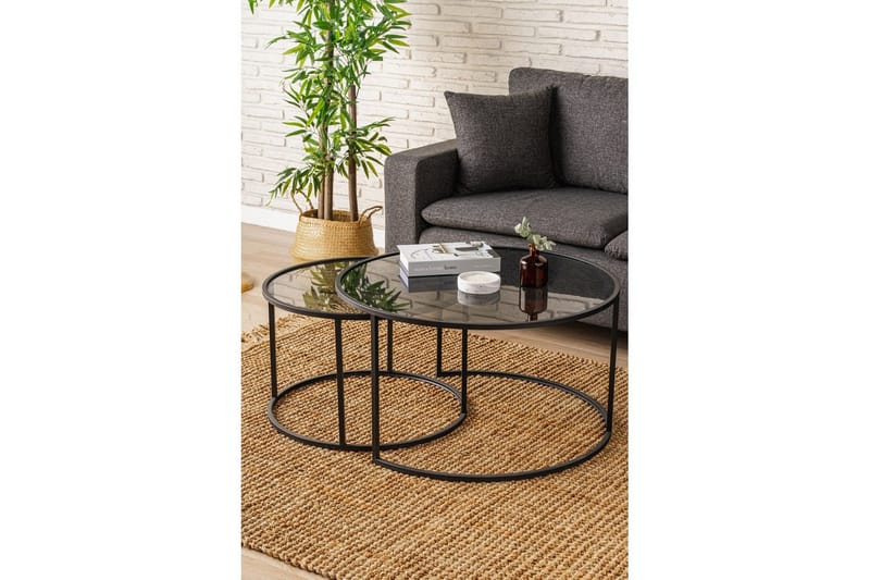 Kashiwa Sofabord 80 cm - Sort - Møbler - Borde - Sofabord