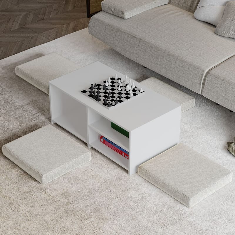 Kavon Sofabordssæt 90x44,1x45 cm - Hvid - Møbler - Borde - Sofabord