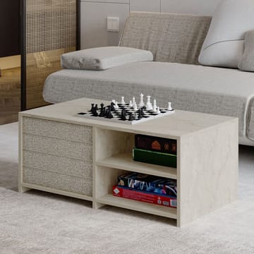 Kavon Sofabordssæt 90x44,1x45 cm - Travertin - Møbler - Borde - Sofabord