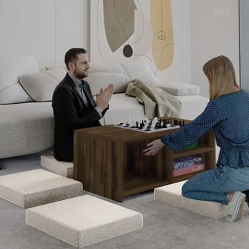 Kavon Sofabordssæt 90x44,1x45 cm - Valnød - Møbler - Borde - Sofabord