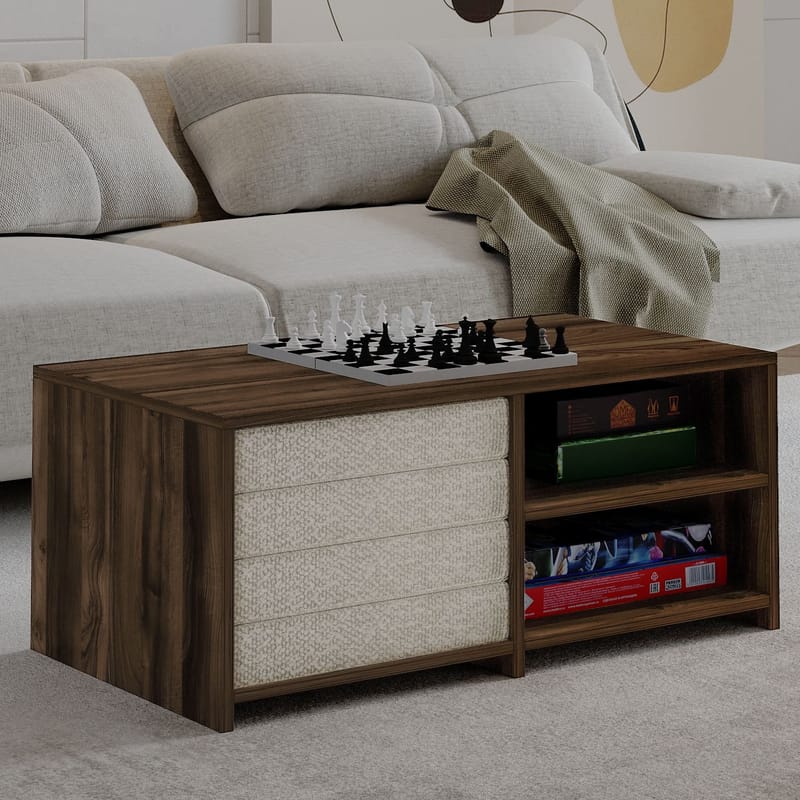 Kavon Sofabordssæt 90x44,1x45 cm - Valnød - Møbler - Borde - Sofabord