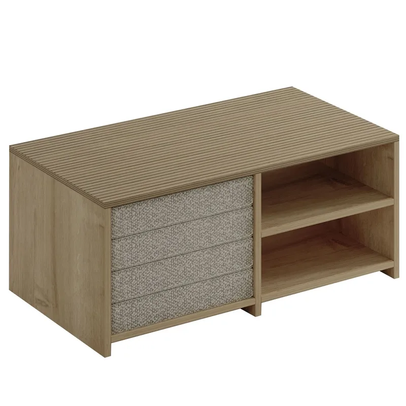 Kavon Sofabordssæt 90x44,1x45 cm - Varm eg og safireg - Møbler - Borde - Sofabord