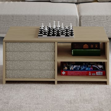 Kavon Sofabordssæt 90x44,1x45 cm - Varm eg og safireg - Møbler - Borde - Sofabord