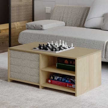 Kavon Sofabordssæt 90x44,1x45 cm - Varm eg og safireg - Møbler - Borde - Sofabord