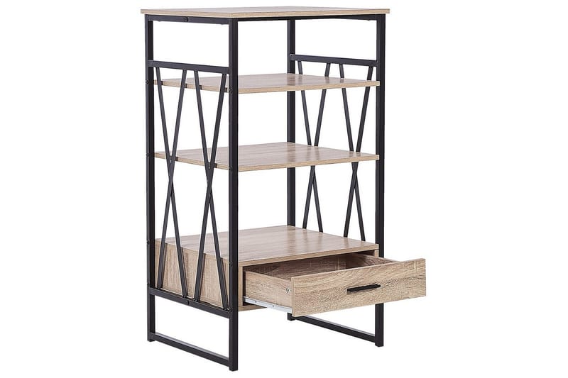 Keene Bogreol 56 cm i Eg - Lysebrun - Opbevaring - Hylder & Reoler - Bogreol