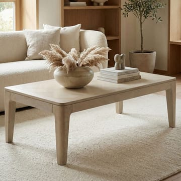Kelela sofabord 120 cm - Hvidbejdset - Møbler - Borde - Sofabord