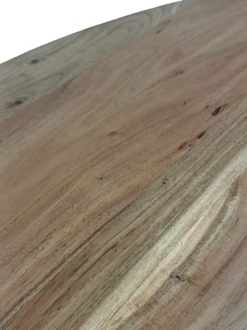 Kelora sofabord 87 cm oval - Naturfarvet lysebrun/sort - Møbler - Borde - Sofabord