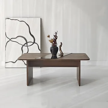 Kelrosin sofabord rektangulært - Bronzie/Valnød - Møbler - Borde - Sofabord