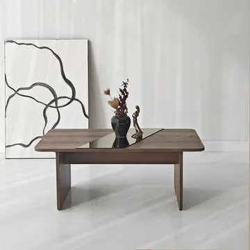 Kelrosin sofabord rektangulært - Bronzie/Valnød - Møbler - Borde - Sofabord