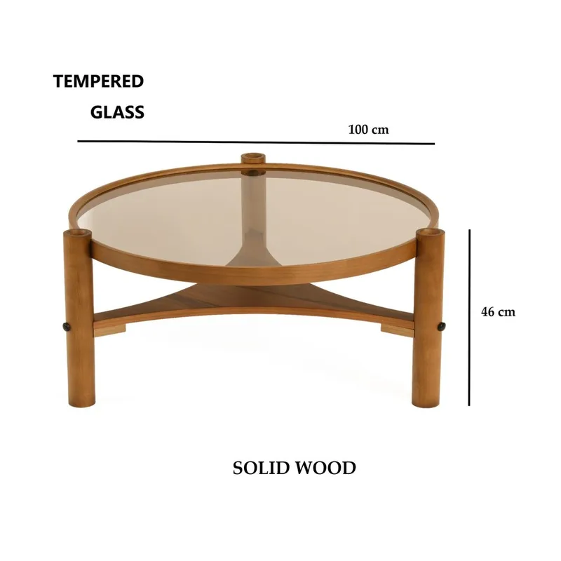 Kelvan Sofabord 100 cm - Mørkebrun - Møbler - Borde - Sofabord