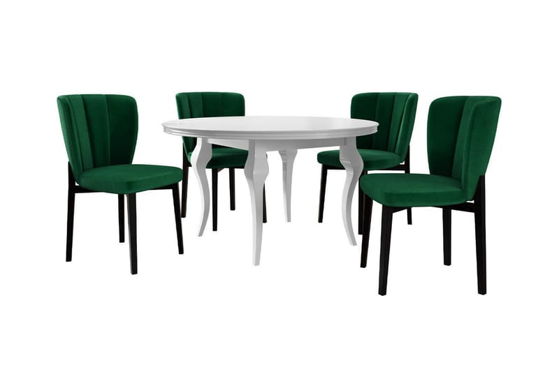 Kendale Spisegruppe - Mørkegrøn - Spisebordssæt