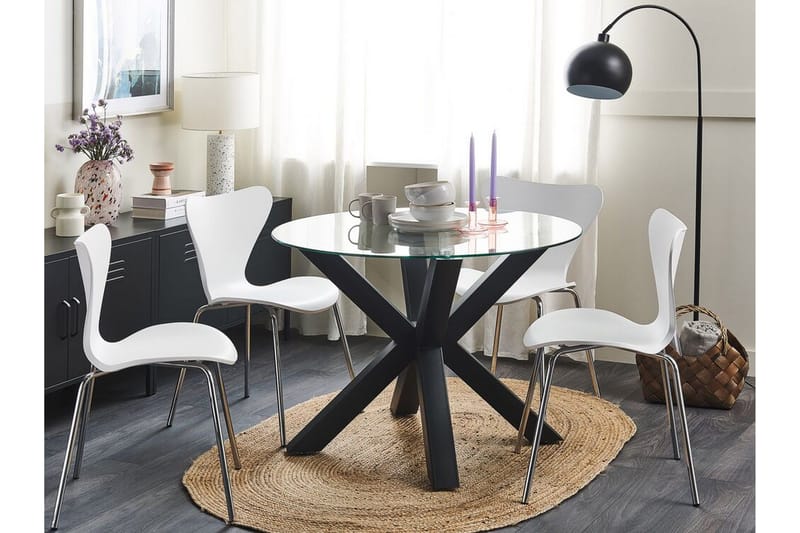 Kerrobert Spisebord 100 cm - Sort - Møbler - Borde - Spisebord og køkkenbord