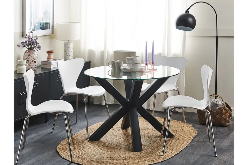 Kerrobert Spisebord 100 cm - Sort - Møbler - Borde - Spisebord og køkkenbord