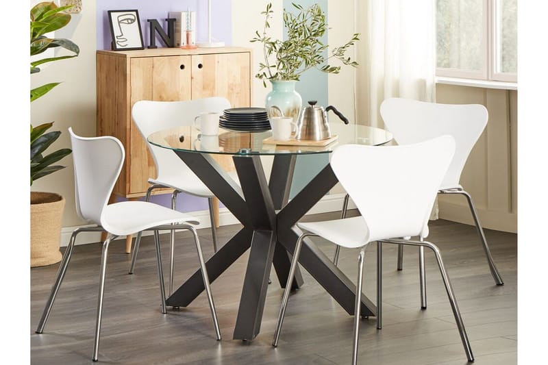 Kerrobert Spisebord 100 cm - Sort - Møbler - Borde - Spisebord og køkkenbord