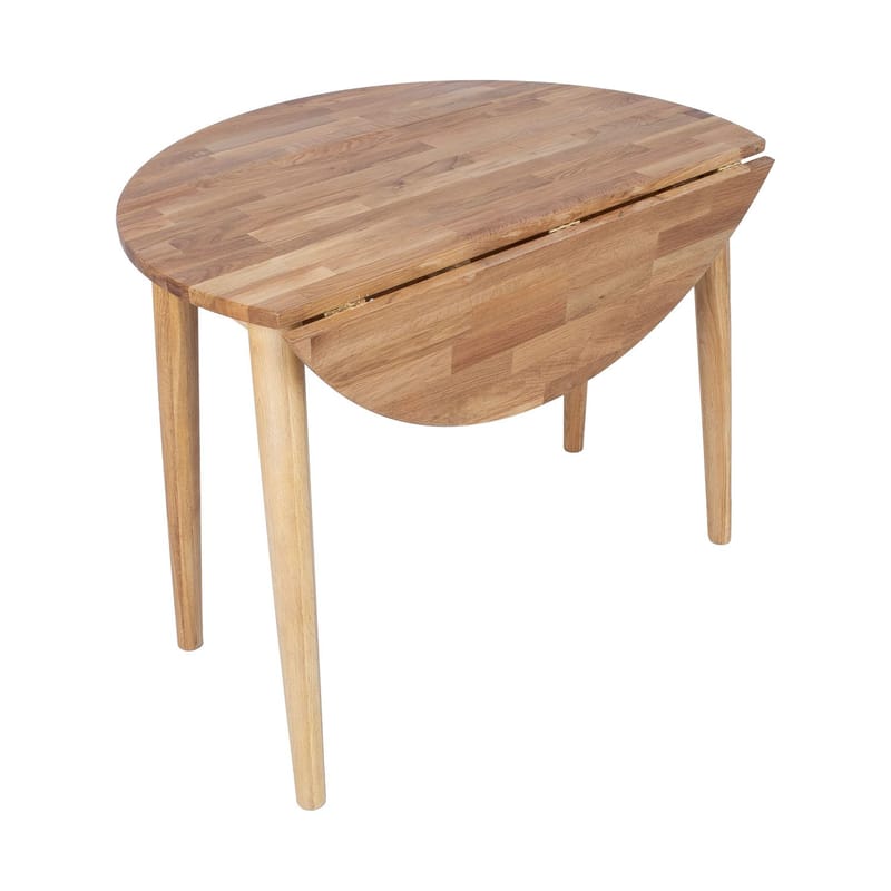 Klapbord HOME4YOU Birka D90x75 cm Eg - Naturlig lys eg - Møbler - Borde - Semmenfoldeligt bord