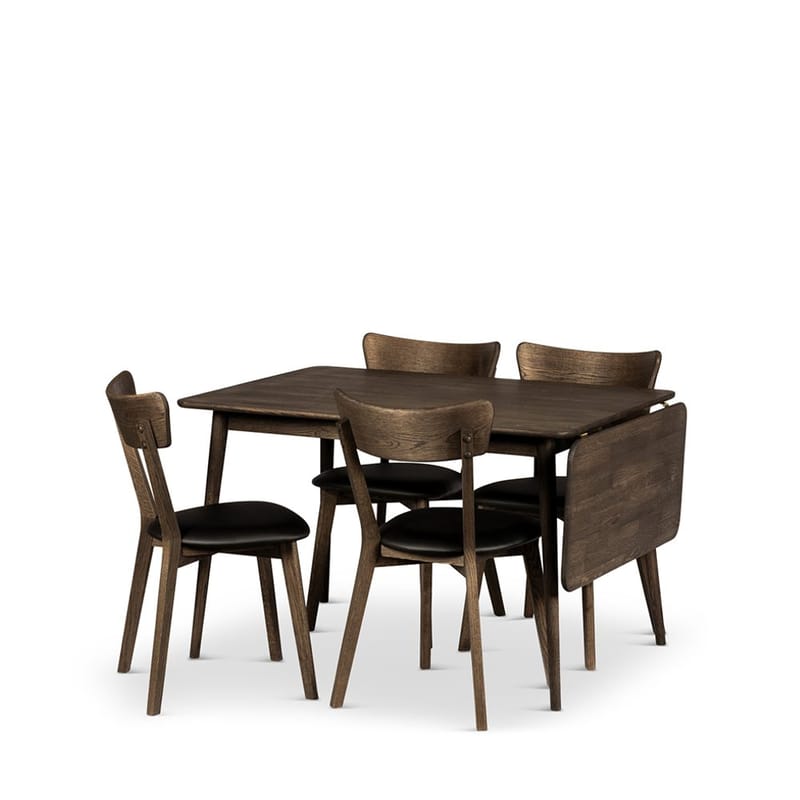 Klapbord Nyborg 160 cm med Stole, Bord og 4 Ekeby-stole